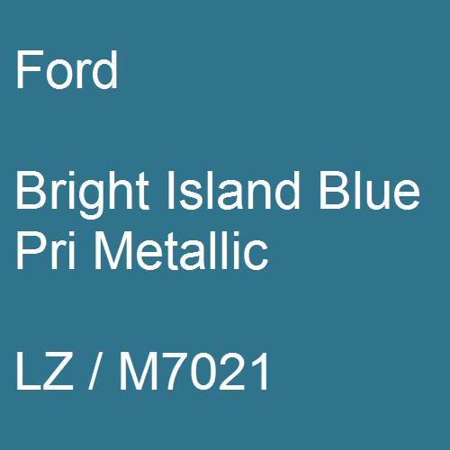 Ford, Bright Island Blue Pri Metallic, LZ / M7021.
